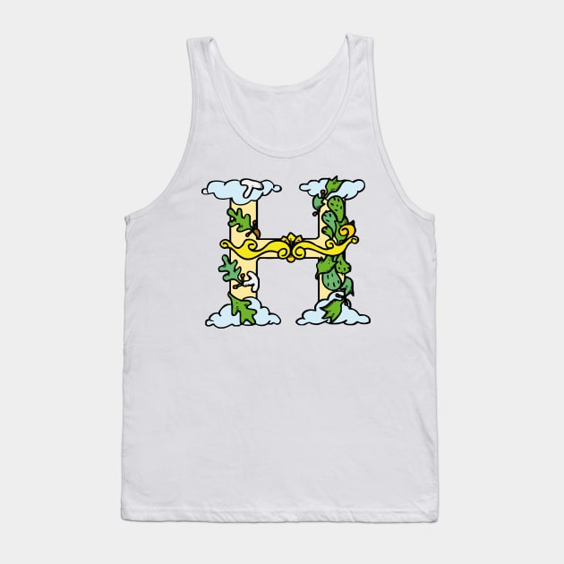 Crazy Monogram H Tank Top by Tylwyth